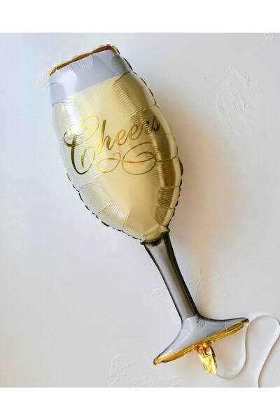 Parti dolabı 1 Piece Giant Size Goblet Shaped Foil Balloon Bride to Be Bachelorette Party Balloon