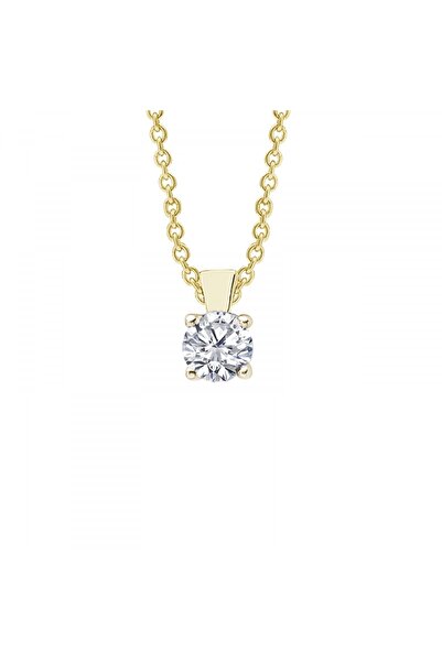 Altın Sepeti Tek Taş Altın Kolye