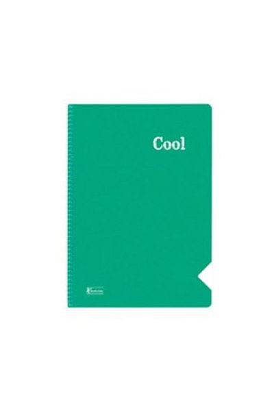 KESKİN COLOR Green Cool A4 Spiral PP (plastic) Cover 72 Sheets Unlined Notebook