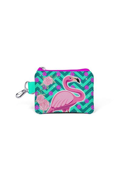 Coral High Детско портмоне за монети Aqua Green Flamingo 21757
