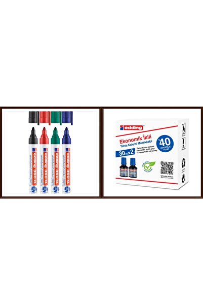 Edding Tahta Kalemi Seti+tahta Kalemi Mürekkebi