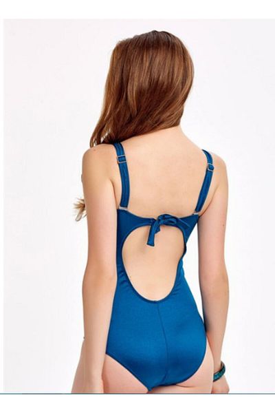 Argento Draped Empty Covered Swimsuit