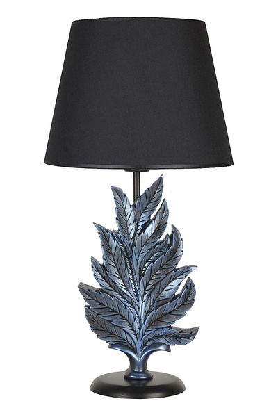 Qdec Modern Design Leaf Lampshade Cobalt Black