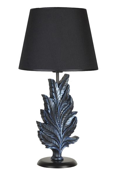 Qdec Modern Design Leaf Lampshade Cobalt Black