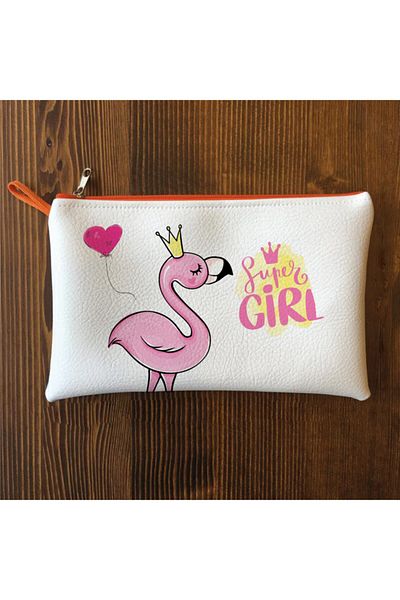 Filemo tasarım Τσάντα συμπλέκτη με σχέδιο Flamingo