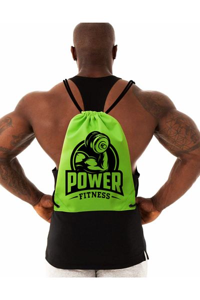 Ghedto Green Power Fitness Gym Sack Bag Τσάντα