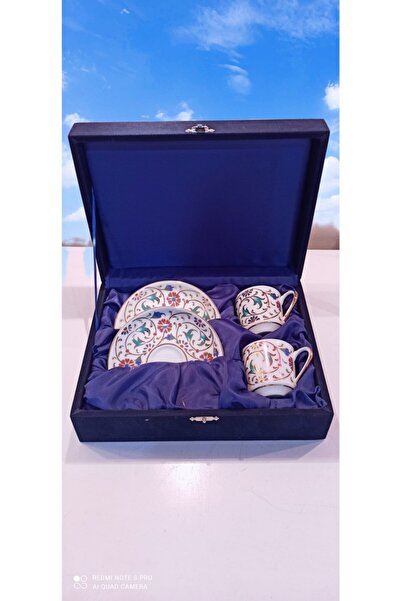 Güral Porselen طقم أكواب بلون القهوة