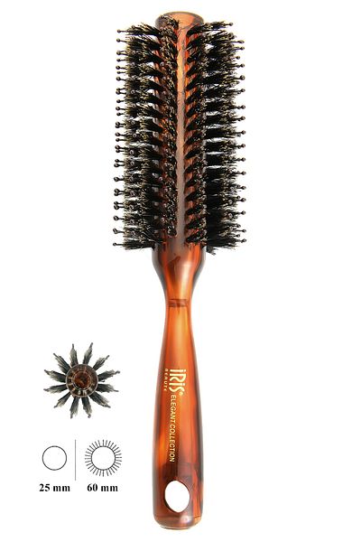IRIS Elegant Collection Bristle and Nylon Mixed Medium Hard Blow Dry Brush 25 Mm 51041