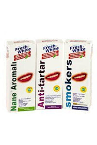 Fresh White Smokers Karışık Antitartar-nane Ve Orjinal 3 Adet
