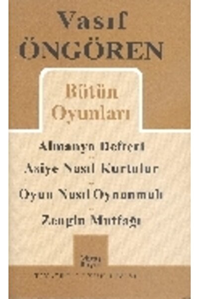 Mitos Boyut Yayınları Vasıf Öngören Bütün Oyunları 1: Almanya Defteri Asiye N...