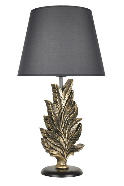 Qdec Gold Gray Modern Design Leaf Lampshade