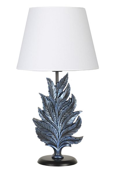 Qdec Cobalt White Modern Design Leaf Lampshade