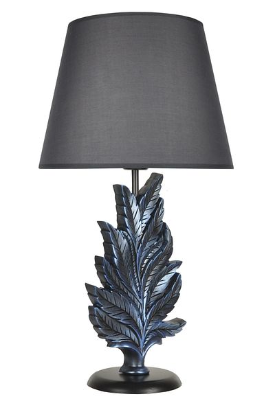 Qdec Cobalt Gray Modern Design Leaf Lampshade