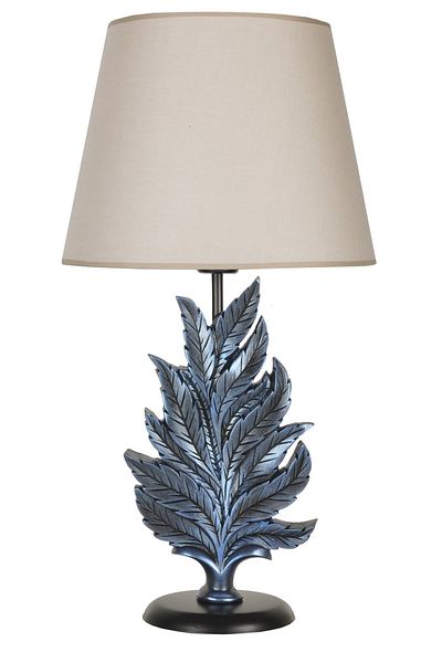 Qdec Cobalt Beige Modern Design Leaf Lampshade