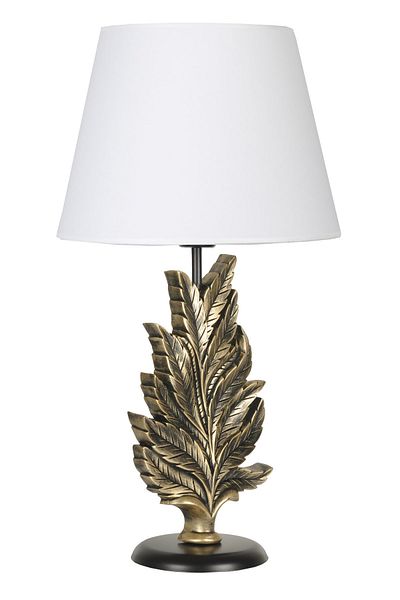 Qdec Gold White Modern Design Leaf Lampshade