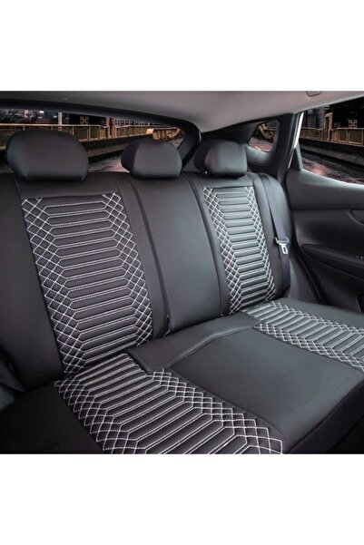 MKEXPRESS مجموعة غطاء مقعد السيارة من الجلد الفاخر لسيارة رينو ميجان 2 سيدان ...