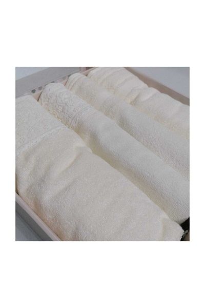 Özdilek Orkide Best Set Turkish Bath Set Cream - Cream