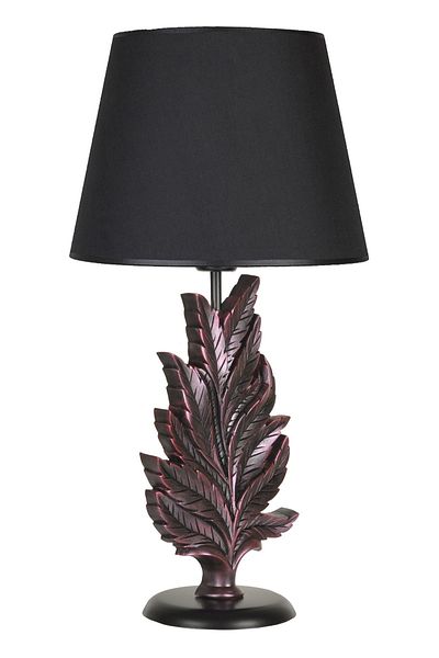 Qdec Purple Black Modern Design Leaf Lampshade