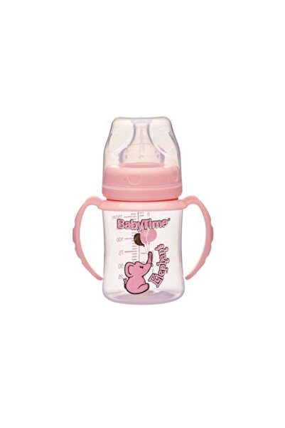 Babytime Baby Time BT078 PP Feeding Bottle with Wide Mouth Handle 150 Cc - Pink
