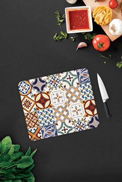 Decorita Tile Pattern | Glass Cutting Board - Glass Cutting Board | 29cm X 34cm