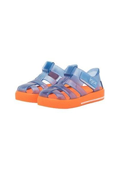 Rassy Shoes Igor Star Bicolor Sandals S10270 Marino / Naranja