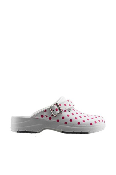 Ceyo Kırmızı Beyaz Kadın Terlik 19SEZAYCeyo0001