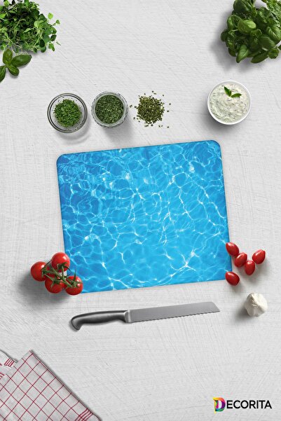 Decorita Sea Printed |   Glass Cutting Board - Glass Cutting Board |   29cm X 34cm