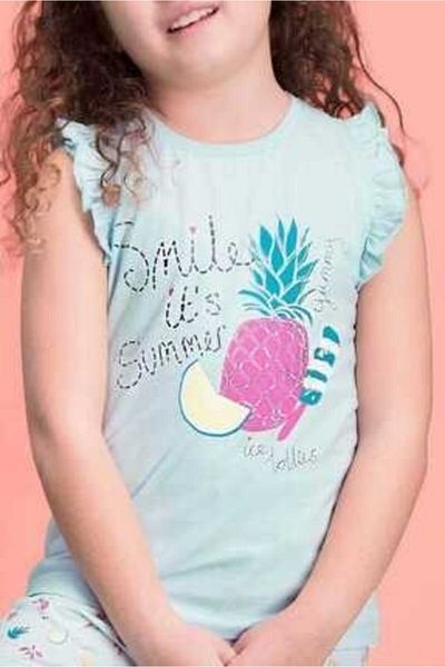 ROLY POLY Summer Smile Green Girls Shorts Set