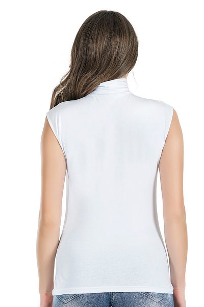Derya Kurşun Women's Turtleneck Zero Sleeve Singlet Body 223