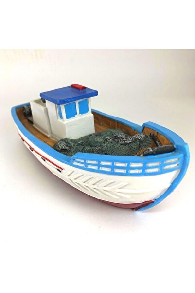 ArtemisDükkan Deniz Temalı Balıkçı Taka Tekne Kayık Gemi Dekoratif Biblo Büyü...