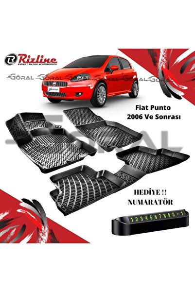 Rizline Göral Fiat Punto 2006 Sonrası 3d Havuzlu Paspas