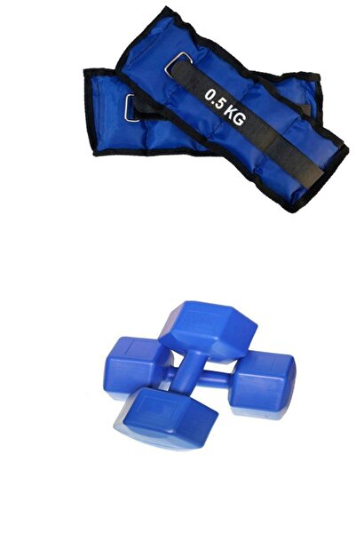 Leyaton Dumbell 1kgx2adet ,el Ayak Bilek Ağırlığı 0.5kgx2adet 2li Ağırlık Kon...