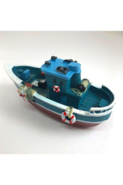 ArtemisDükkan Deniz Temalı Balıkçı Taka Tekne Kayık Gemi Dekoratif Biblo