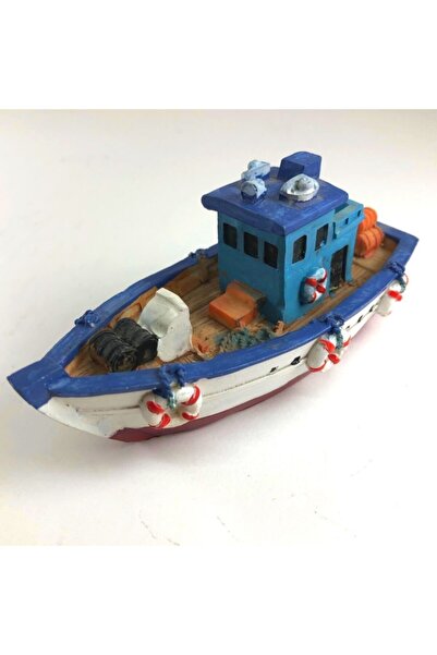 ArtemisDükkan Deniz Temalı Balıkçı Taka Tekne Kayık Gemi Dekoratif Biblo