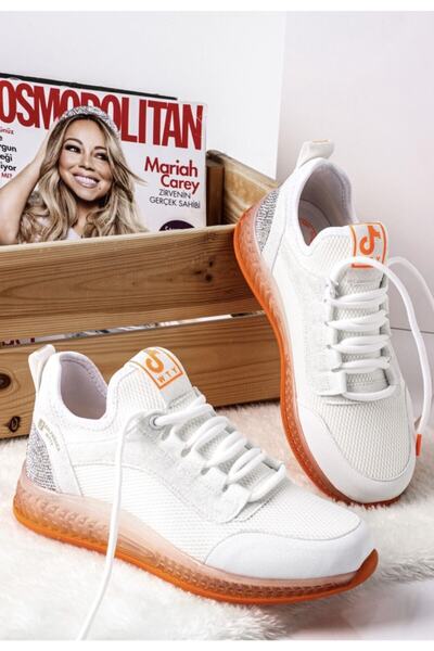 Anıl Ayakkabı Witty Γυναικεία Αθλητικά Παπούτσια Stoned Sneaker Λευκό - Πορτο...