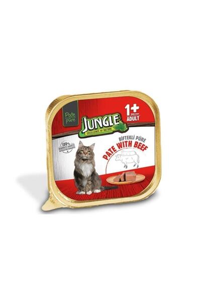 Jungle Dana Etli Ezme - Pate Kedi Maması 100 gr 32'li  (jnga-003)