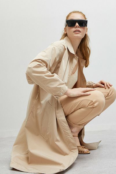 Koton Kaıdn Trenchcoat mit Taschendetail 0YAK06900EW