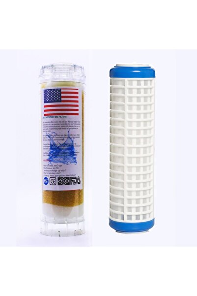 Aquatime Bina Daire Girişi Su Arıtma Sistemi Reçine Ve Yıkanabilir Filtre 10 Inç