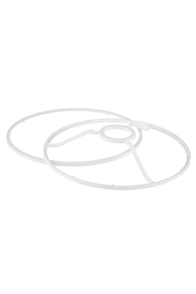 lumenistanbul 36'lık Silindir Lambader Geçmeli Çerçeve Takımı Beyaz 30'lu