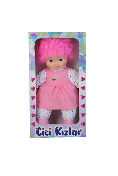 hediyecik Oyun Arkadaşım Oyuncak Lahana Bebek Pembe Saçlı 45 Cm