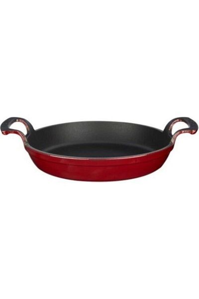 Lava 20 cm Red Cast Round Sahan - Sahan R