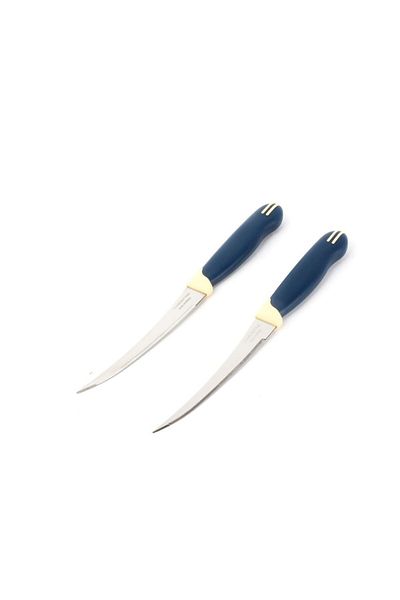 TRAMONTINA Navy Blue Laser Straight Medium Vegetable Knife Set of 2