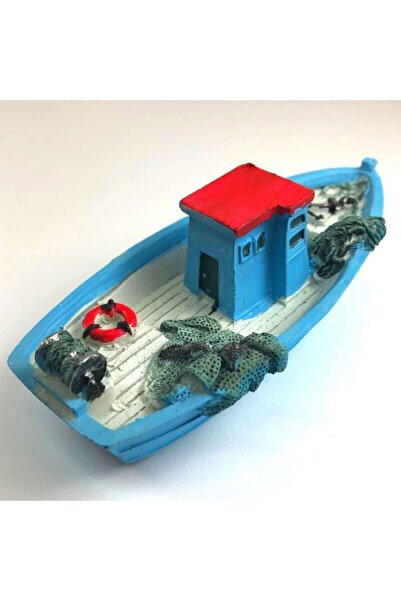 ArtemisDükkan Deniz Temalı Balıkçı Taka Tekne Kayık Gemi Dekoratif Biblo