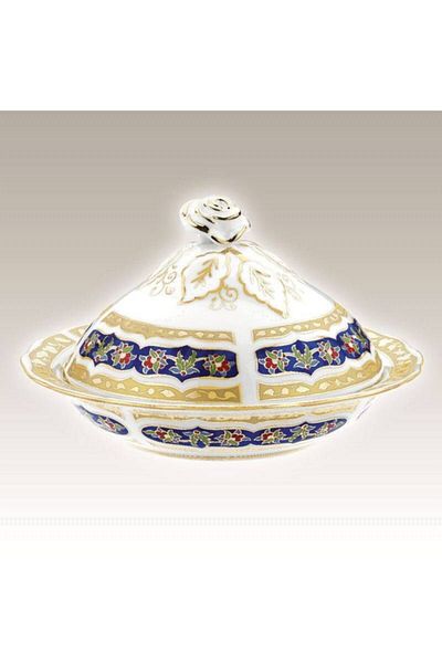 Kütahya Porselen 20 Cm Handmade Sugar Bowl Decoration No 3880