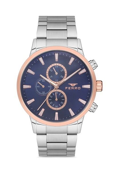 FERRO Steel Wristwatch - Design and Elegance