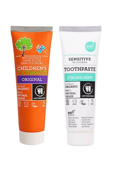 Urtekram 2 Pack Organic Children's Toothpaste - Sweet Fennel and Mint Intensi...