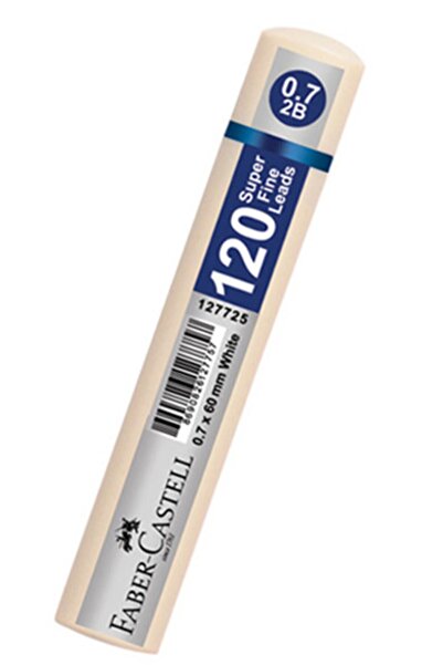 Faber Castell Grip Min 0.7 2b 60mm 120`li Beyaz Tüp Uç