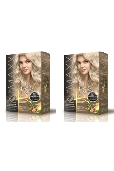 MAXX DELUXE Beauty Expert 0.1 Platin Sarısı Saç Boyası 2 Adet