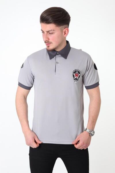 Hakem triko تي شيرت رجالي من القماش القابل للتنفس باللون الرمادي الجديد