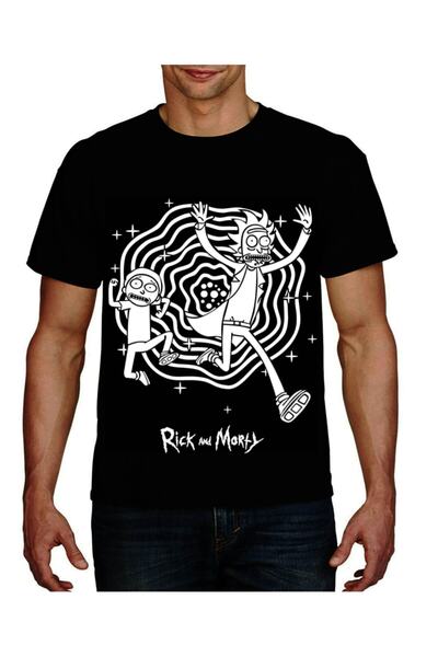 KARGA Unisex crna majica Rick & Morty